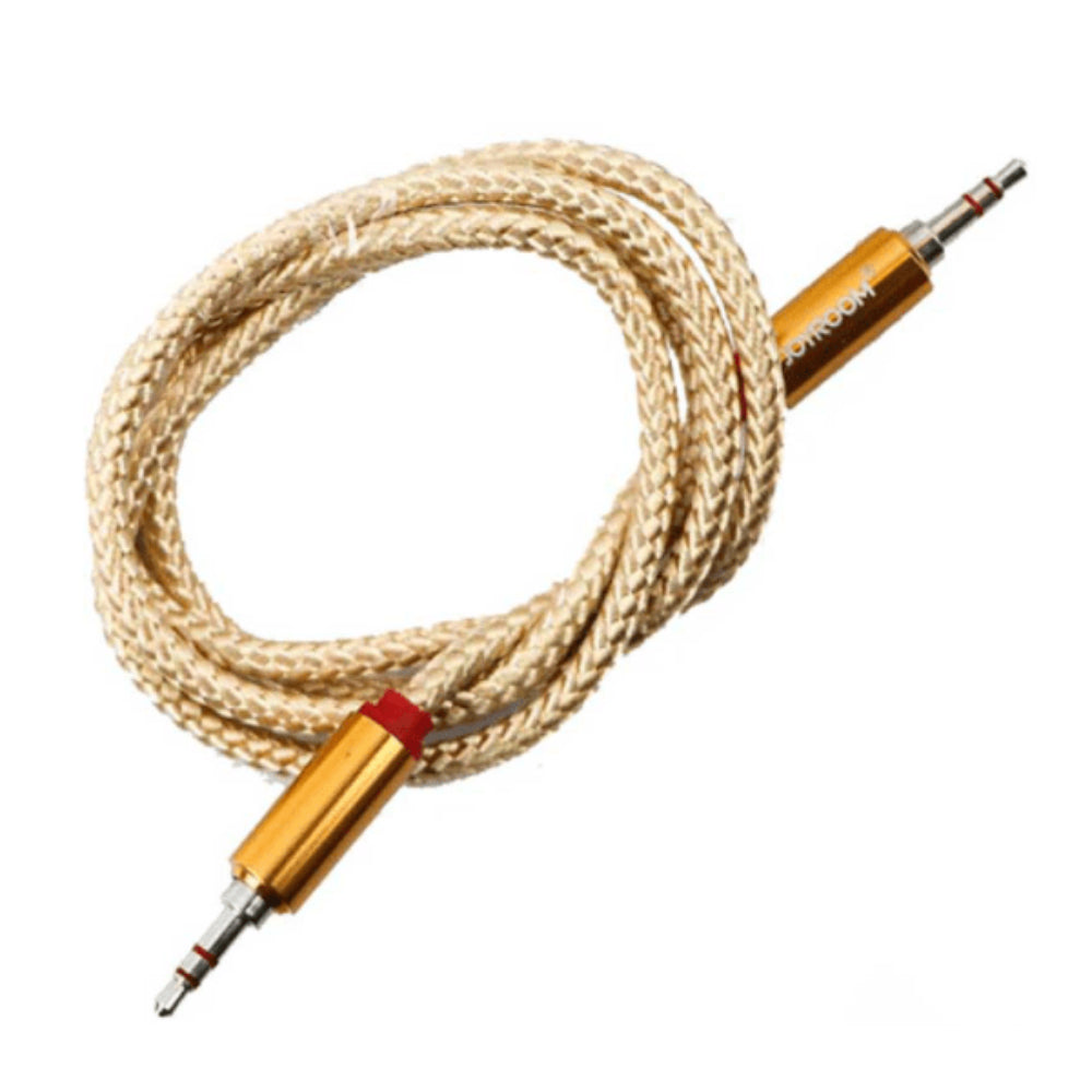 Joyroom AUX Cable Gold JR-S800. Joyroom AUX Cable Gold JR-S800.